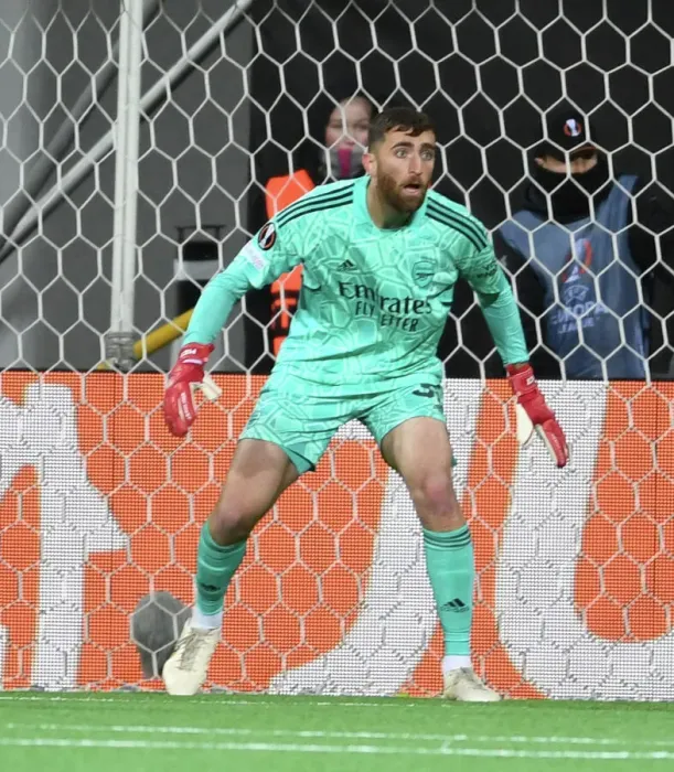 Framed Print : Arsenal's Matt Turner in Action against Bodø / Glimt in UEFA Europa League Group A