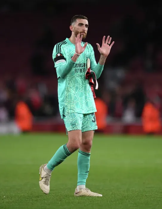 Framed Print : Arsenal's Matt Turner Celebrates after Arsenal FC vs FK Bodo / Glimt in UEFA Europa League 2022-23