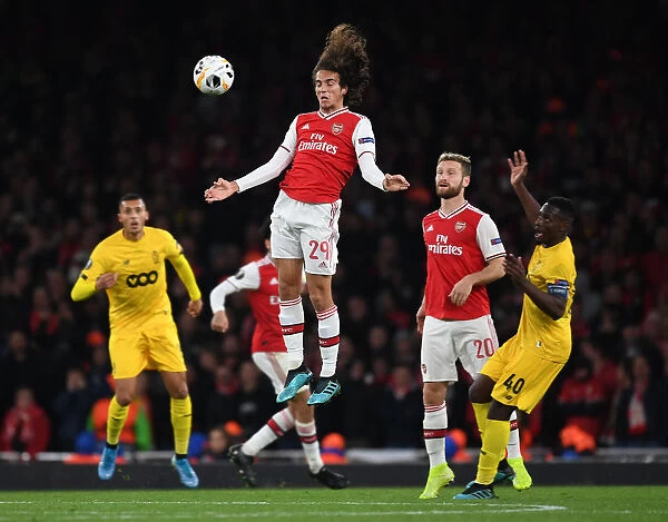 Arsenal's Matteo Guendouzi in Action against Standard Liege in Europa League Match
