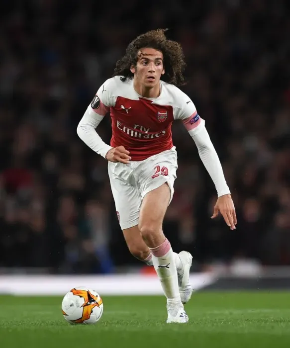 Framed Print : Arsenal's Matteo Guendouzi in Action during the UEFA Europa League Semi-Final vs Valencia