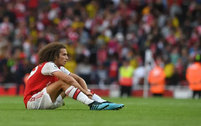 Framed Print : Arsenal's Matteo Guendouzi Reacts After Arsenal FC vs. Tottenham Hotspur, Premier League 2019-20 Framed Print : Arsenal's Matteo Guendouzi Reacts After Arsenal FC vs. Tottenham Hotspur, Premier League 2019-20