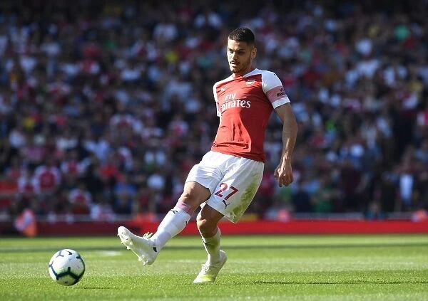 Arsenal's Mavropanos in Action against Crystal Palace in the Premier League