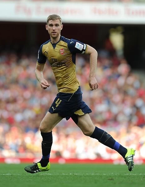 Arsenal's Per Mertesacker in Action Against Olympique Lyonnais - Emirates Cup 2015
