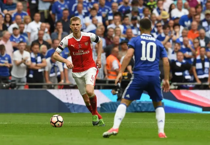Framed Print : Arsenal's Per Mertesacker at the FA Cup Final Against Chelsea, London 2017 Framed Print : Arsenal's Per Mertesacker at the FA Cup Final Against Chelsea, London 2017