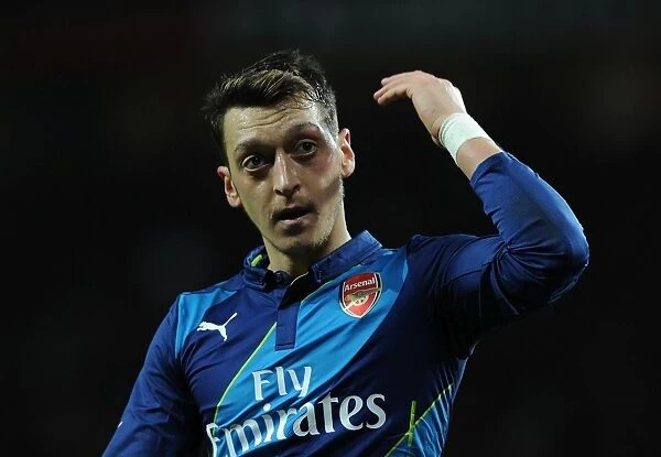 Arsenal's Mesut Ozil in FA Cup Quarterfinal Clash Against Manchester United, 2015