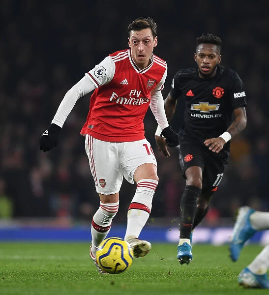 Arsenal's Mesut Ozil Faces Manchester United in the Premier League