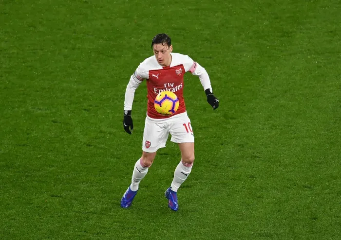 Framed Print : Arsenal's Mesut Ozil Shines in Arsenal FC vs. Cardiff City Premier League Clash (January 2019)