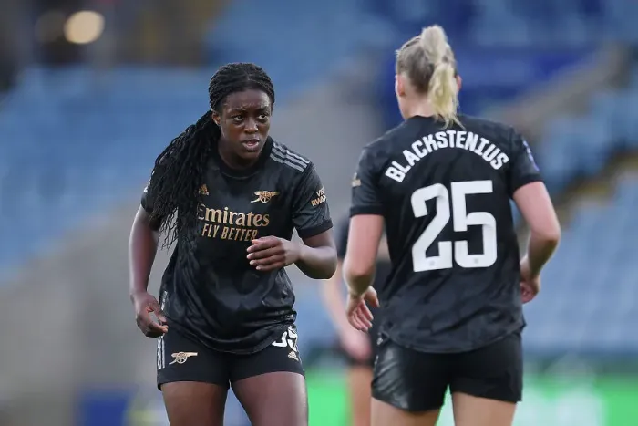Framed Print : Arsenal's Michelle Agyemang in Action against Leicester City in Barclays Women's Super League Framed Print : Arsenal's Michelle Agyemang in Action against Leicester City in Barclays Women's Super League