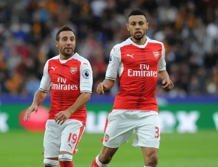 Framed Print : Arsenal's Midfield Dynamo: Cazorla and Coquelin in Action at Hull City (2016-17)