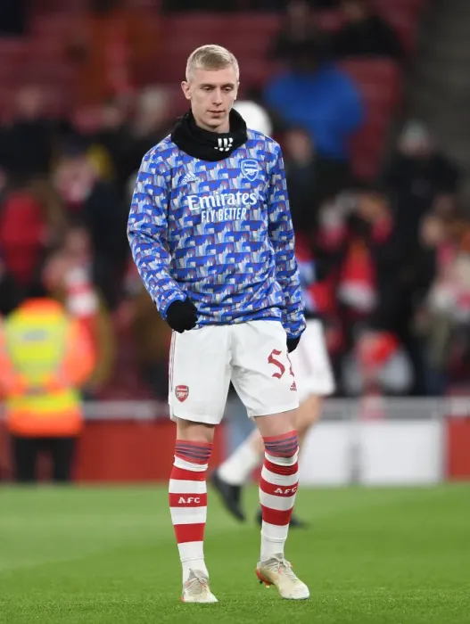 Framed Print : Arsenal's Mika Biereth Prepares for Carabao Cup Showdown Against Liverpool