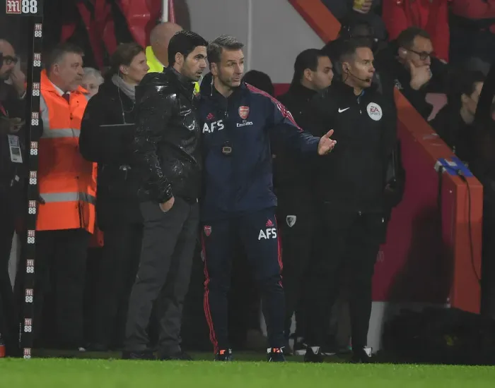 Framed Print : Arsenal's Mikel Arteta and Albert Stuivenburg Lead the Way against AFC Bournemouth (Premier League, December 2019)