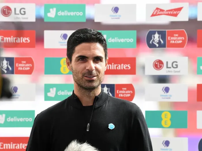 Framed Print : Arsenal's Mikel Arteta at Empty FA Cup Final Against Chelsea, 2020