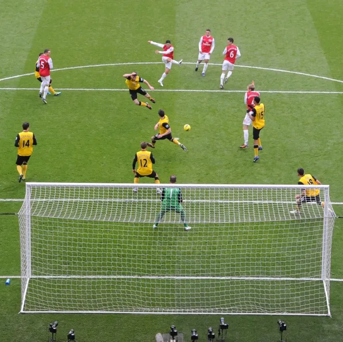 Framed Print : Arsenal's Mikel Arteta Scores Fifth Goal vs. Blackburn Rovers in 2011-12 Premier League Framed Print : Arsenal's Mikel Arteta Scores Fifth Goal vs. Blackburn Rovers in 2011-12 Premier League