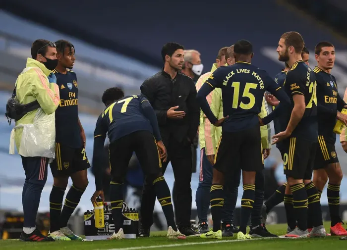 Framed Print : Arsenal's Mikel Arteta Strategizes During Manchester City Showdown - Premier League 2019-2020 Framed Print : Arsenal's Mikel Arteta Strategizes During Manchester City Showdown - Premier League 2019-2020