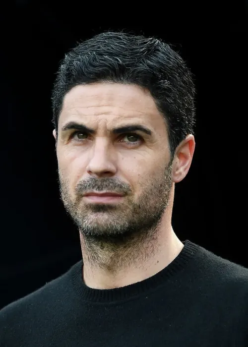 Framed Print : Arsenal's Mikel Arteta Watches Newcastle United vs Arsenal, Premier League 2022-23