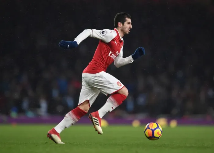 Framed Print : Arsenal's Mkhitaryan Battles Otamendi in Premier League Clash vs Manchester City Framed Print : Arsenal's Mkhitaryan Battles Otamendi in Premier League Clash vs Manchester City