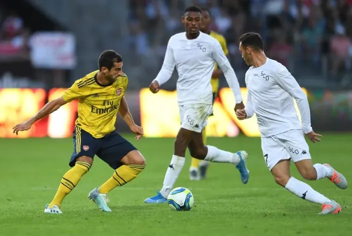 Framed Print : Arsenal's Mkhitaryan Shines in Angers Friendly Framed Print : Arsenal's Mkhitaryan Shines in Angers Friendly