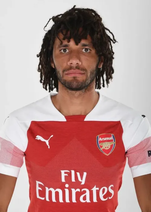 Framed Print : Arsenal's Mo Elneny at 2018 / 19 First Team Photo Call