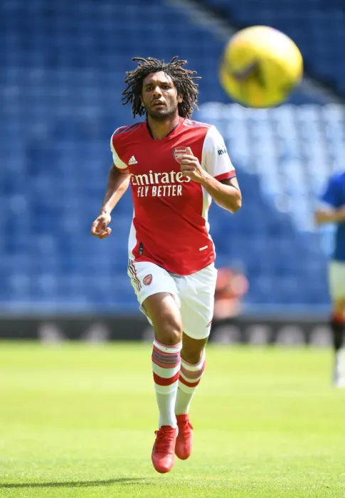 Framed Print : Arsenal's Mo Elneny in Action: Arsenal vs. Glasgow Rangers (2021-22 Pre-Season Friendly) Framed Print : Arsenal's Mo Elneny in Action: Arsenal vs. Glasgow Rangers (2021-22 Pre-Season Friendly)