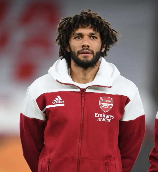 Framed Print : Arsenal's Mo Elneny Prepares for Dundalk Clash in Empty Emirates Stadium - UEFA Europa League 2020-21