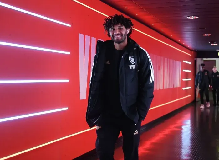 Framed Print : Arsenal's Mo Elneny Prepares for Newcastle United Clash in Premier League Framed Print : Arsenal's Mo Elneny Prepares for Newcastle United Clash in Premier League
