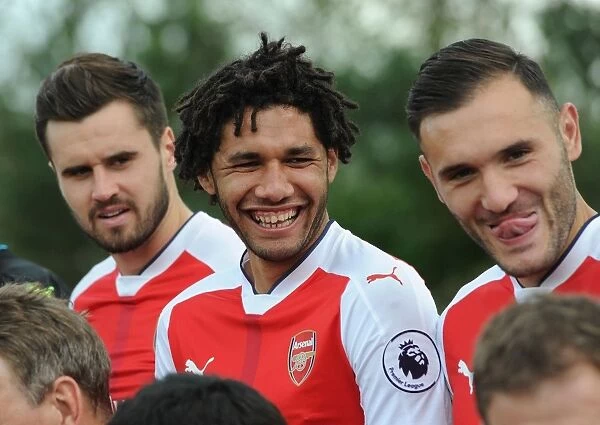 Arsenal's Mohamed Elneny at 2016-17 First Team Squad Photocall