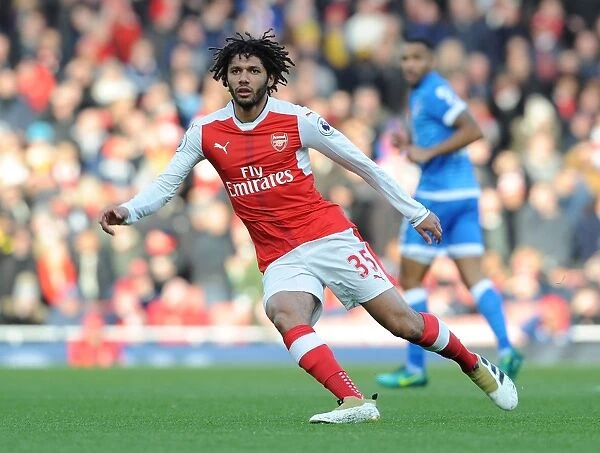 Arsenal's Mohamed Elneny in Action against AFC Bournemouth, Premier League 2016 / 17