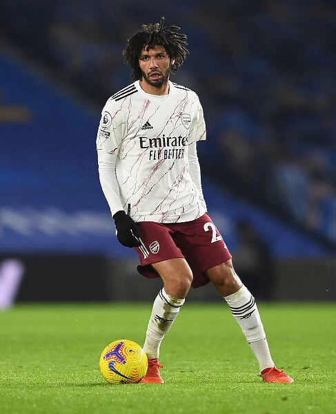 Arsenal's Mohamed Elneny in Action against Brighton & Hove Albion - Premier League 2020-21