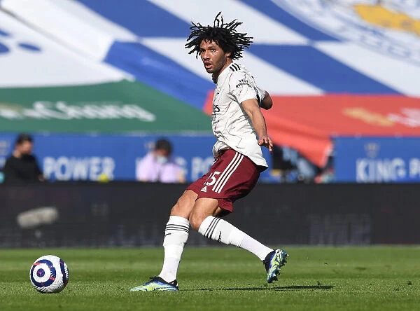 Arsenal's Mohamed Elneny in Action against Leicester City - Premier League 2020-21