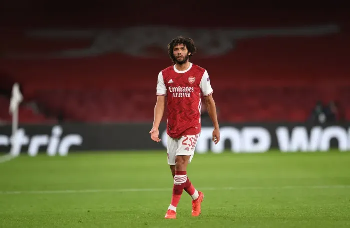 Framed Print : Arsenal's Mohamed Elneny in Empty Emirates: UEFA Europa League Match vs. Dundalk Framed Print : Arsenal's Mohamed Elneny in Empty Emirates: UEFA Europa League Match vs. Dundalk