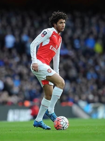 Arsenal's Mohamed Elneny in FA Cup Action vs Burnley, 2016