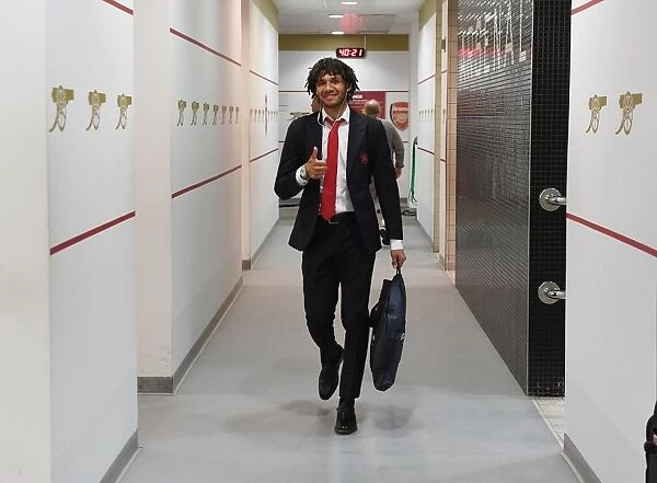 Arsenal's Mohamed Elneny in the Home Changing Room - Arsenal vs Leicester City, Premier League 2016-17
