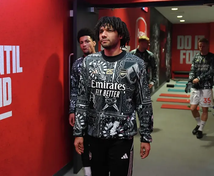Framed Print : Arsenal's Mohamed Elneny Prepares for Arsenal v West Ham United Clash (2023-24) Framed Print : Arsenal's Mohamed Elneny Prepares for Arsenal v West Ham United Clash (2023-24)