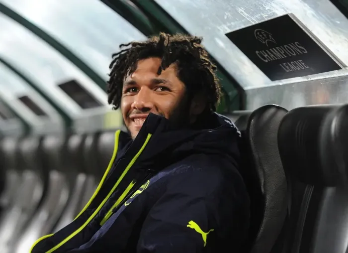 Framed Print : Arsenal's Mohamed Elneny Prepares for PFC Ludogorets Razgrad Clash in 2016-17 UEFA Champions League