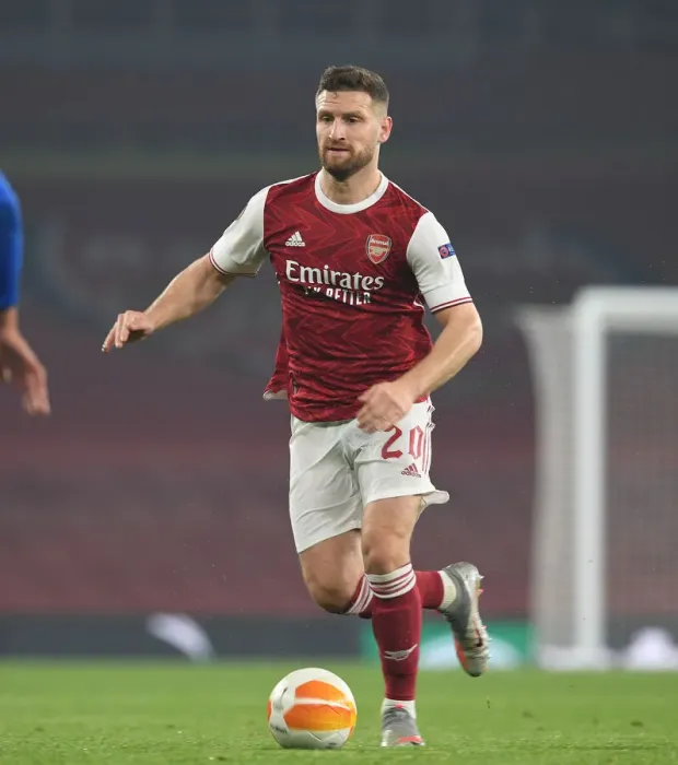 Framed Print : Arsenal's Mustafi in Action: Arsenal vs Molde FK - Europa League 2020-21 Framed Print : Arsenal's Mustafi in Action: Arsenal vs Molde FK - Europa League 2020-21