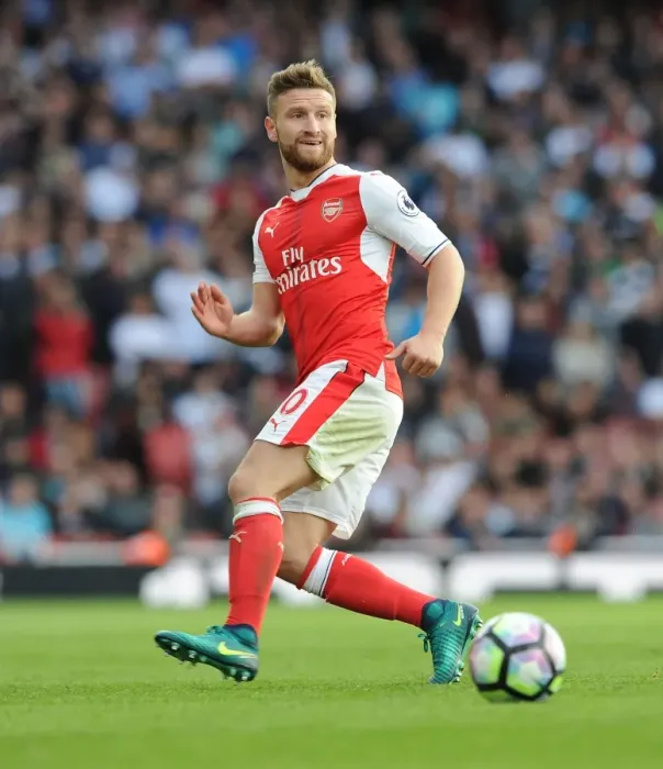 Framed Print : Arsenal's Mustafi in Action: Arsenal vs Swansea City (2016-17)