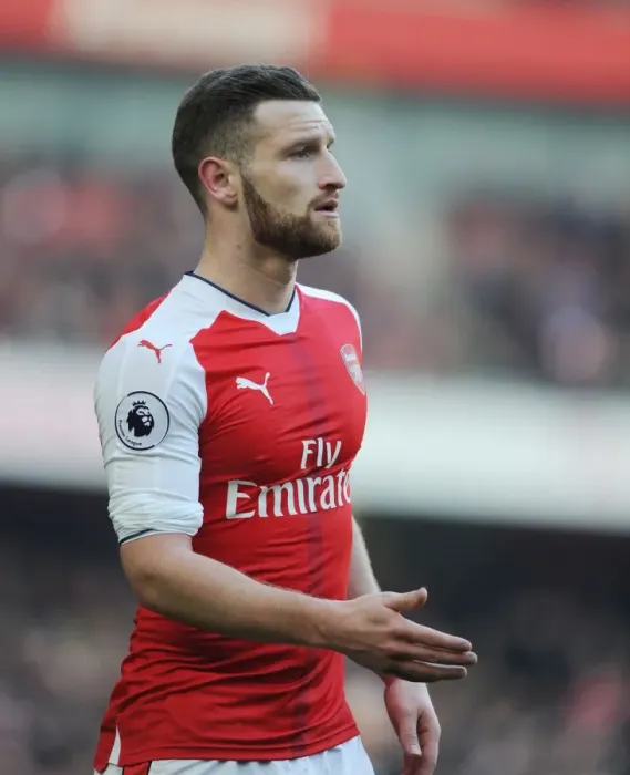 Framed Print : Arsenal's Mustafi in Action Against Burnley (Premier League 2016-17)