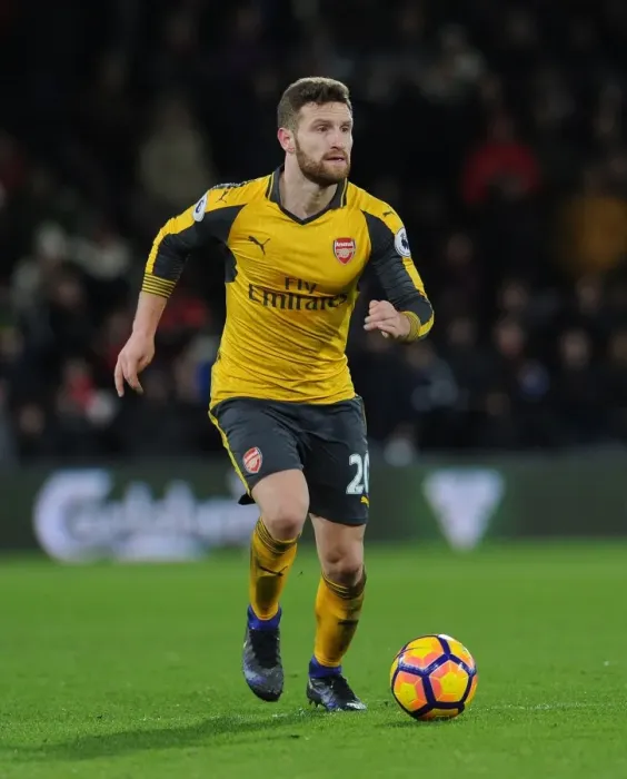 Framed Print : Arsenal's Mustafi Faces Bournemouth Challenge in Premier League Clash (January 2017)