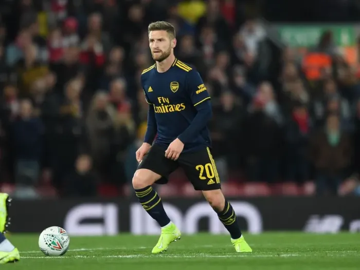 Framed Print : Arsenal's Mustafi Faces Off Against Liverpool in Carabao Cup Showdown Framed Print : Arsenal's Mustafi Faces Off Against Liverpool in Carabao Cup Showdown