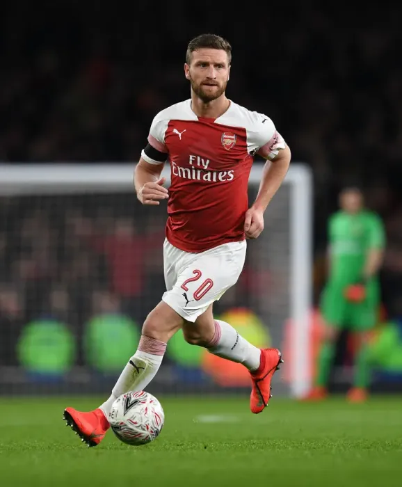 Framed Print : Arsenal's Mustafi Focused: Arsenal vs Manchester United - FA Cup Showdown Framed Print : Arsenal's Mustafi Focused: Arsenal vs Manchester United - FA Cup Showdown