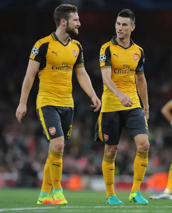 Framed Print : Arsenal's Mustafi and Koscielny in Action: Arsenal v FC Basel (2016-17) Framed Print : Arsenal's Mustafi and Koscielny in Action: Arsenal v FC Basel (2016-17)