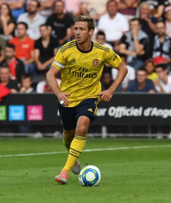 Framed Print : Arsenal's Nacho Monreal in Action during Angers Friendly Framed Print : Arsenal's Nacho Monreal in Action during Angers Friendly