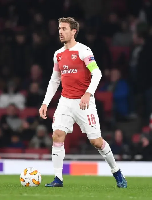 Framed Print : Arsenal's Nacho Monreal in Action against Qarabag FK in Europa League Group E Framed Print : Arsenal's Nacho Monreal in Action against Qarabag FK in Europa League Group E