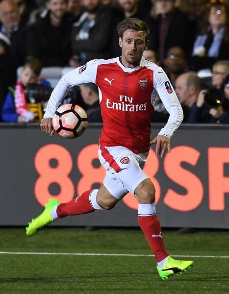 Arsenal's Nacho Monreal in FA Cup Fifth Round Clash Against Sutton United