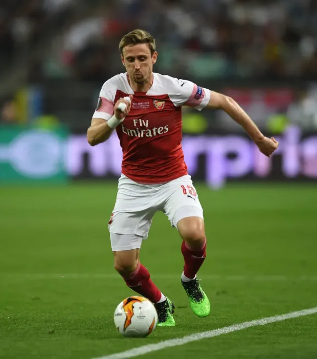 Framed Print : Arsenal's Nacho Monreal in UEFA Europa League Final Against Chelsea, Baku 2019