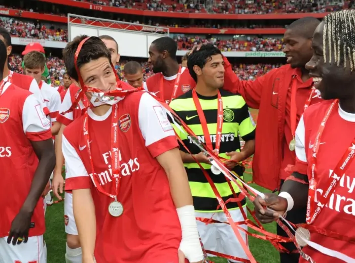 Framed Print : Arsenal's Nasri and Sagna Celebrate Pre-Season Victory: 3-2 over Celtic at Emirates Cup Framed Print : Arsenal's Nasri and Sagna Celebrate Pre-Season Victory: 3-2 over Celtic at Emirates Cup