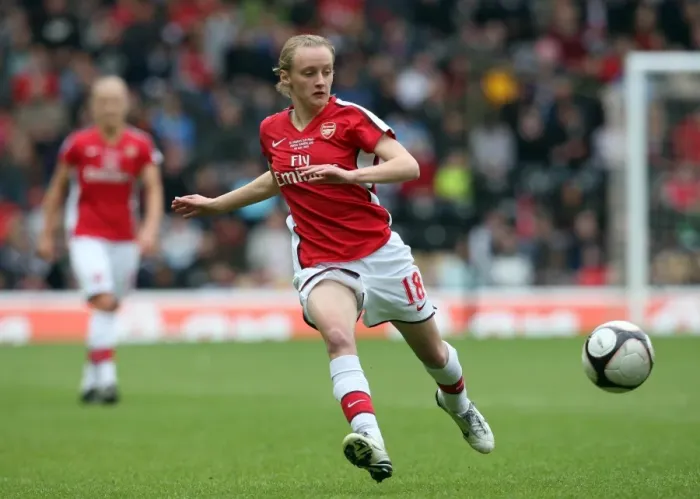 Framed Print : Arsenal's Natalie Ross Celebrates FA Cup Victory Over Sunderland WFC