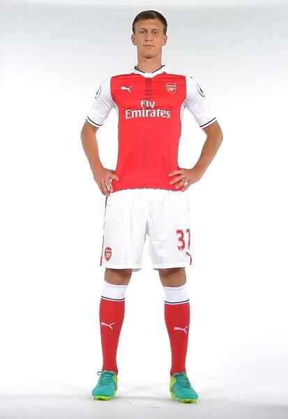 Arsenal's New Signing Krystian Bielik at 2016-17 First Team Photocall