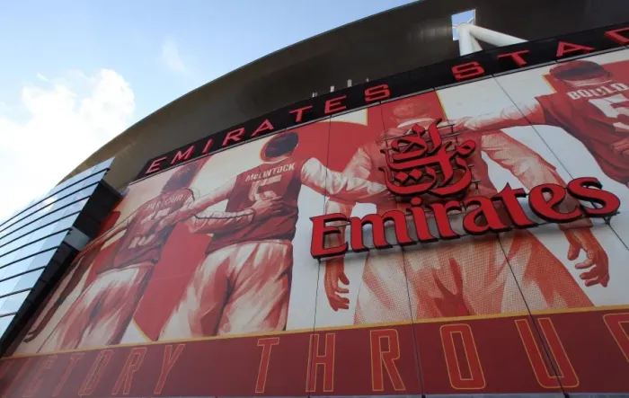 Framed Print : Arsenal's New Stadium Identity: Unveiling the Arsenalisation Banners at Emirates Stadium Framed Print : Arsenal's New Stadium Identity: Unveiling the Arsenalisation Banners at Emirates Stadium