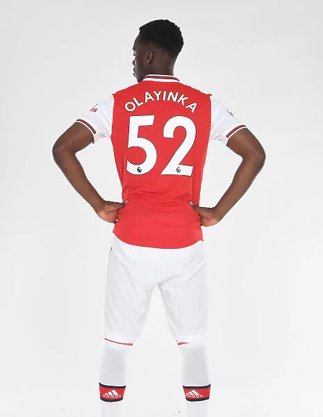Arsenal's Newcomer James Olayinka Poses for First Team Debut Photos